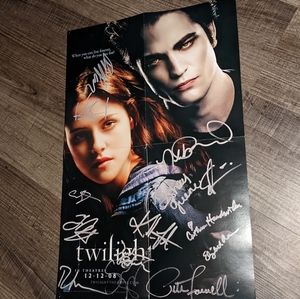 Signed twilight poster.